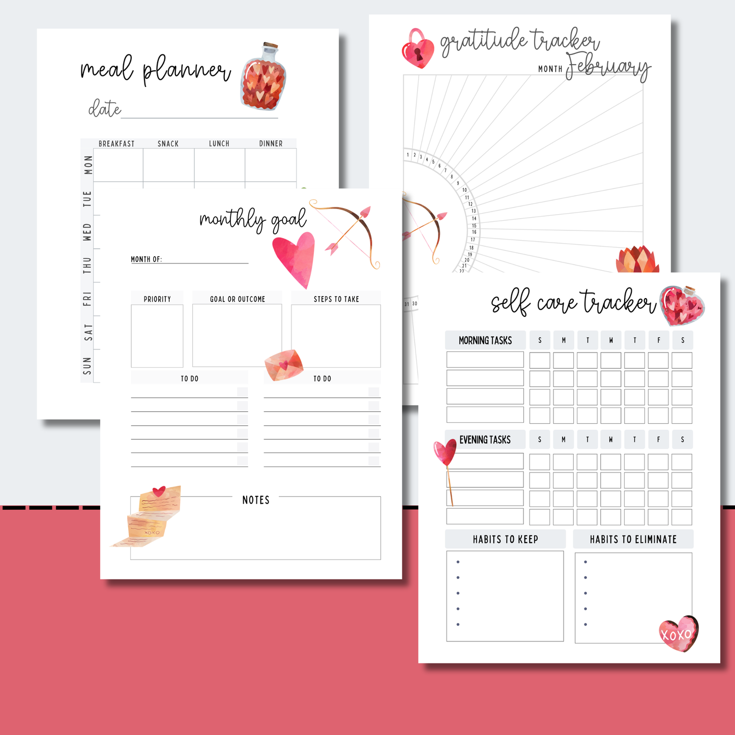 February Planner Printables
