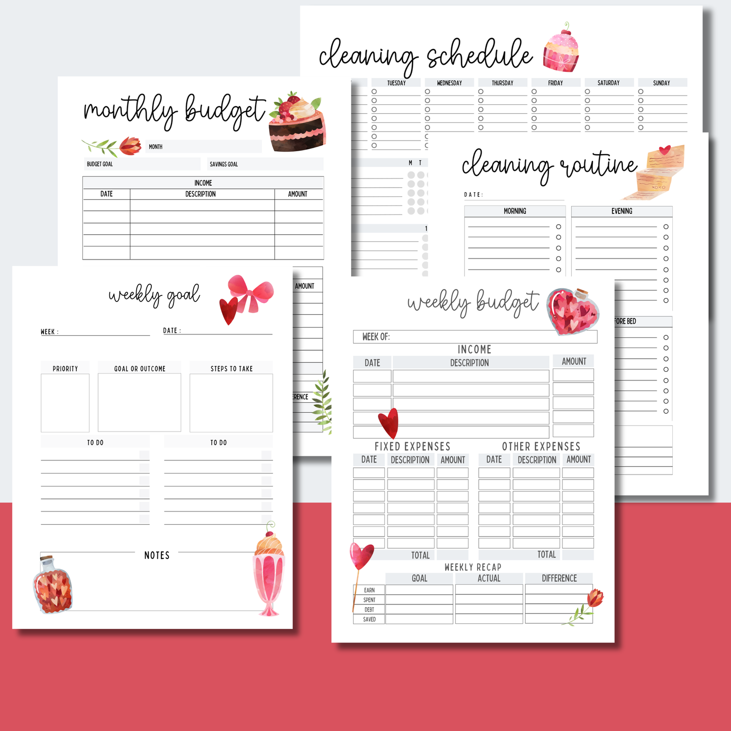 February Planner Printables