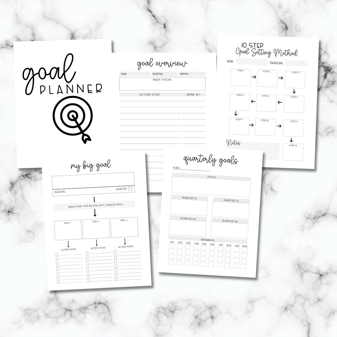 Printable Goal Setting Planner