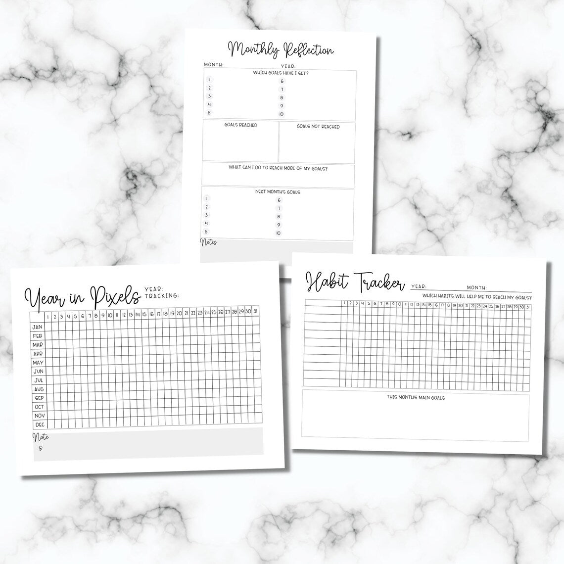 Printable Goal Setting Planner