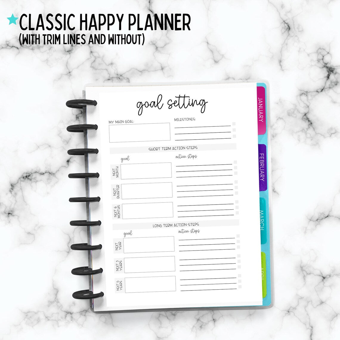 Printable Goal Setting Planner