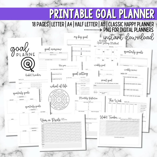 Printable Goal Setting Planner