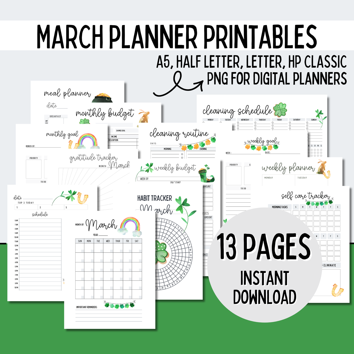 March Planner Printables
