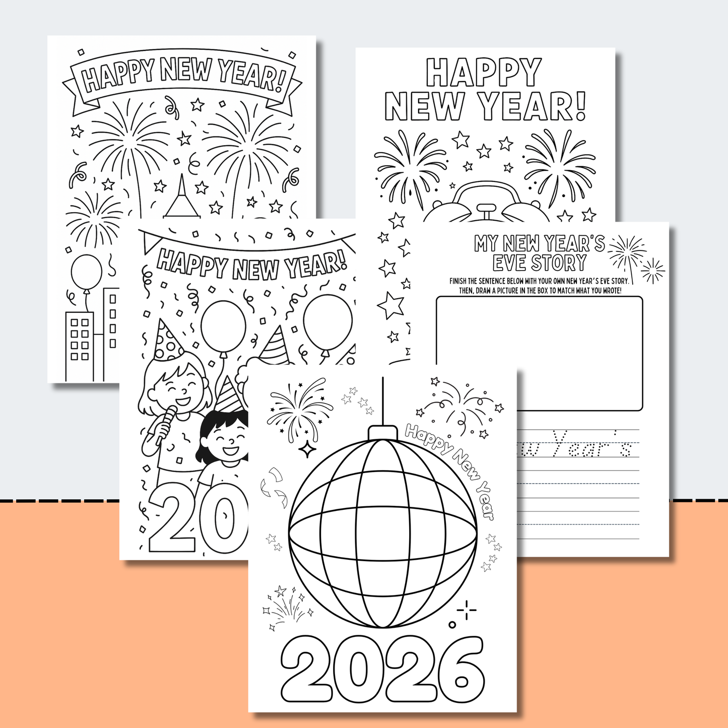 New Years Eve Activities Pack for Kids