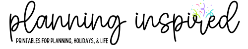 Planning Inspired Printables